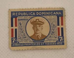 Dominican Republic 7c Stamp – President Trujillo – Arreglo Fronterizo 27 Febrero 1935 – Mint