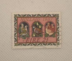 Ireland (Éire) 21p Christmas Stamp – Nollaig 1987 – 12 Days of Christmas – Used