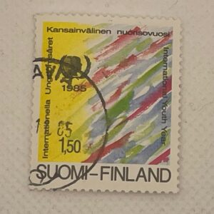 Finland (Suomi) 1,50mk Stamp – International Youth Year 1985 – Used
