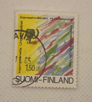 Finland (Suomi) 1,50mk Stamp – International Youth Year 1985 – Used