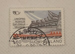Finland (Suomi) 1,60mk Stamp – Nordic Towns Joensuu – 1986 – Used