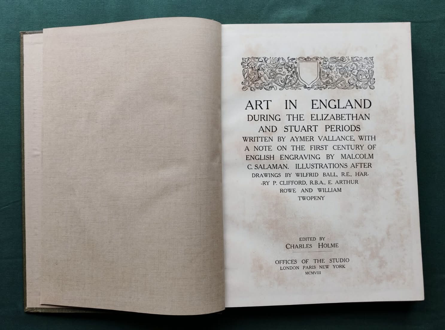 Art in England Elizabethan Stuart Periods – title page 1908