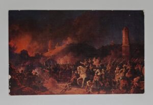 Battle of Polotsk 1812 Russian Campaign Napoleon postcard front J Lapina
