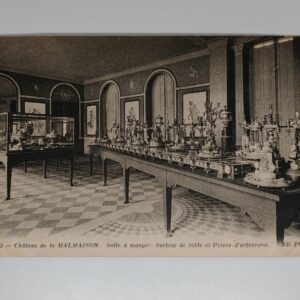 Chateau de la Malmaison dining room silverware table display ND Phot postcard front