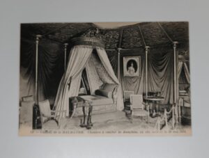 Chateau de la Malmaison bedroom of Josephine where she died 29 May 1814 ND Phot postcard front