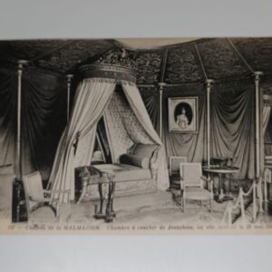 Chateau de la Malmaison bedroom of Josephine where she died 29 May 1814 ND Phot postcard front