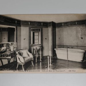 Chateau de la Malmaison bathroom Salle de Bain Napoleon I bathtub Empire interior ND Phot postcard front