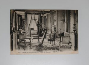 Chateau de la Malmaison Salon de Musique music room harp Empire furniture ND Phot postcard front