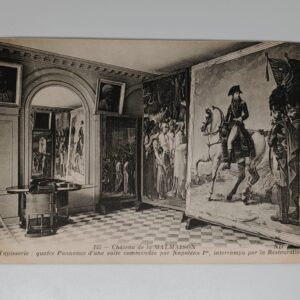 Chateau de la Malmaison tapestry four panels Napoleon I commission ND Phot postcard front