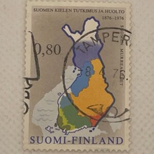 Finland Suomi 0,80mk stamp Finnish dialect research centenary 1976 used Tampere
