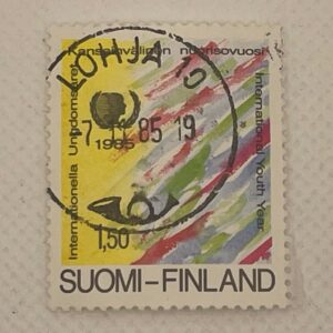 Finland (Suomi) 1,50mk Stamp – International Youth Year 1985 – Used