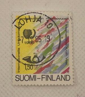 Finland (Suomi) 1,50mk Stamp – International Youth Year 1985 – Used