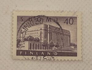 Finland Suomi 40p stamp Parliament House Helsinki used 1956