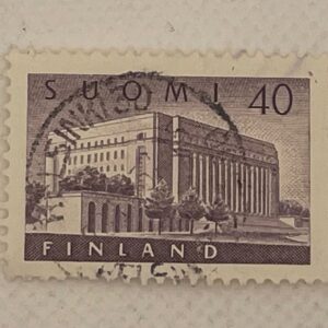 Finland Suomi 40p stamp Parliament House Helsinki used 1956