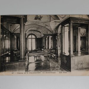 Château de la Malmaison – La Bibliothèque (Library), No.167, ND Phot., c.1900–1905