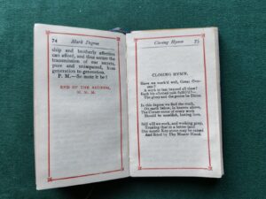 Mark Master Mason ritual book - blue cloth cover with owner inscription B.R. Barrow