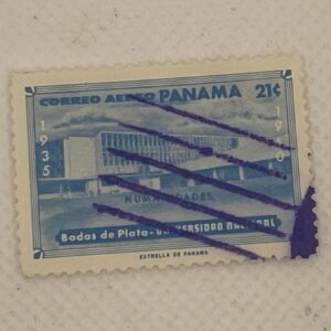 Panama 21c airmail stamp 1960 Bodas de Plata Universidad Nacional used