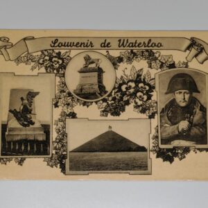 Front of Souvenir de Waterloo postcard
