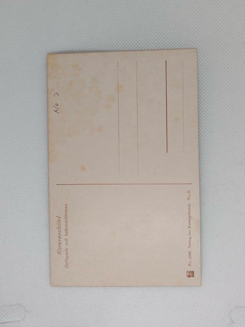 Italy South Tyrol Karersee Hotel Latemar Vintage Postcard - reverse